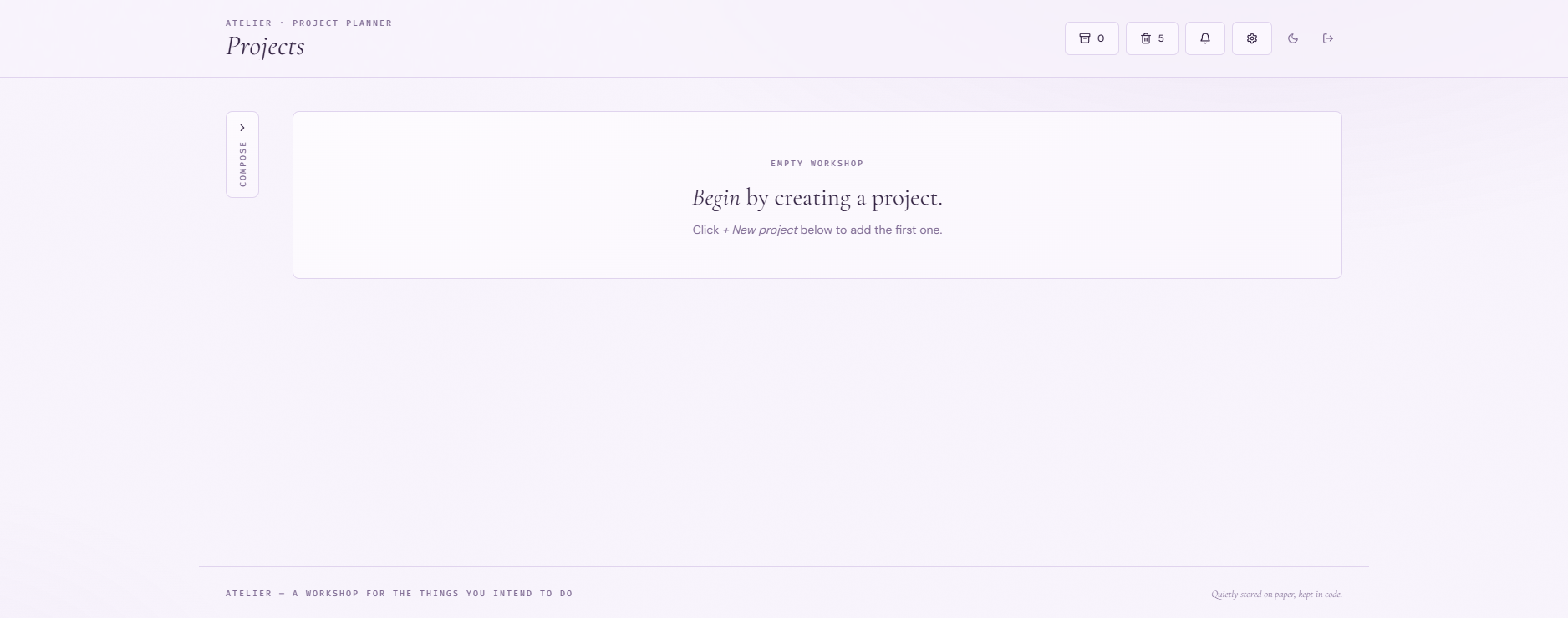 Project Planner preview